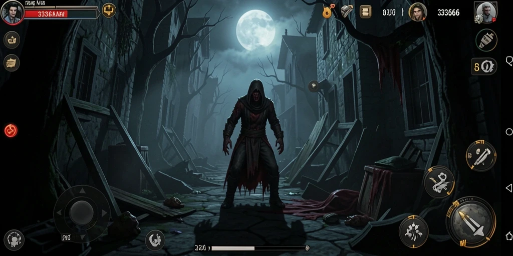 Tampilan menakutkan dari gameplay 333666 yang penuh ketegangan.