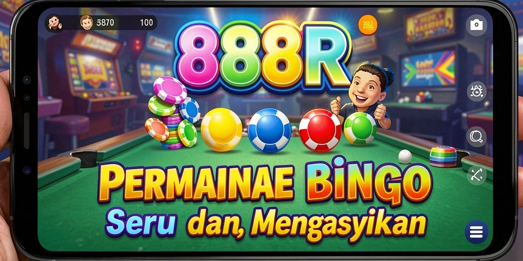 Tampilan gameplay seru dalam aplikasi Bingo 888R.