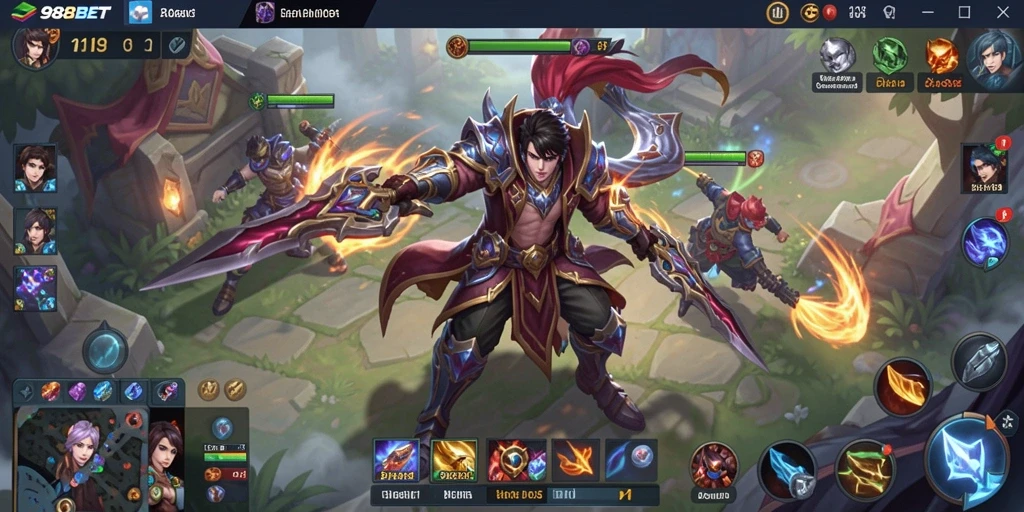 Tangkapan layar dari gameplay seru di 988BET