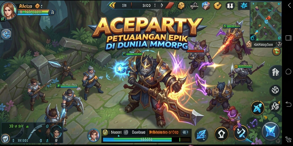 Gameplay seru dalam ACEPARTY yang penuh aksi petualangan.
