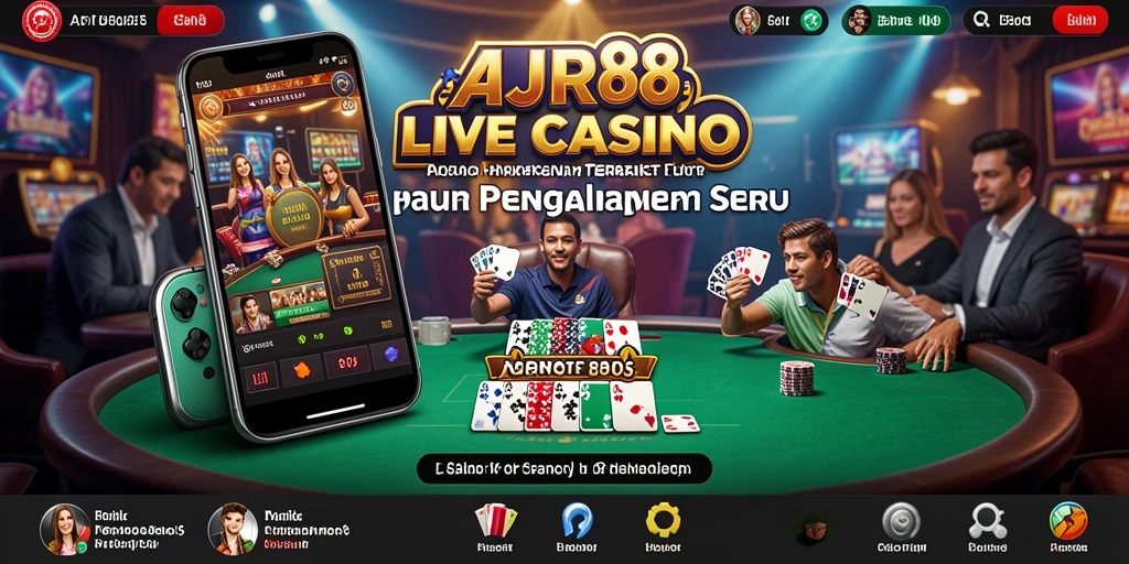 Tampilan gameplay AJR88 yang memukau dalam suasana Live Casino.