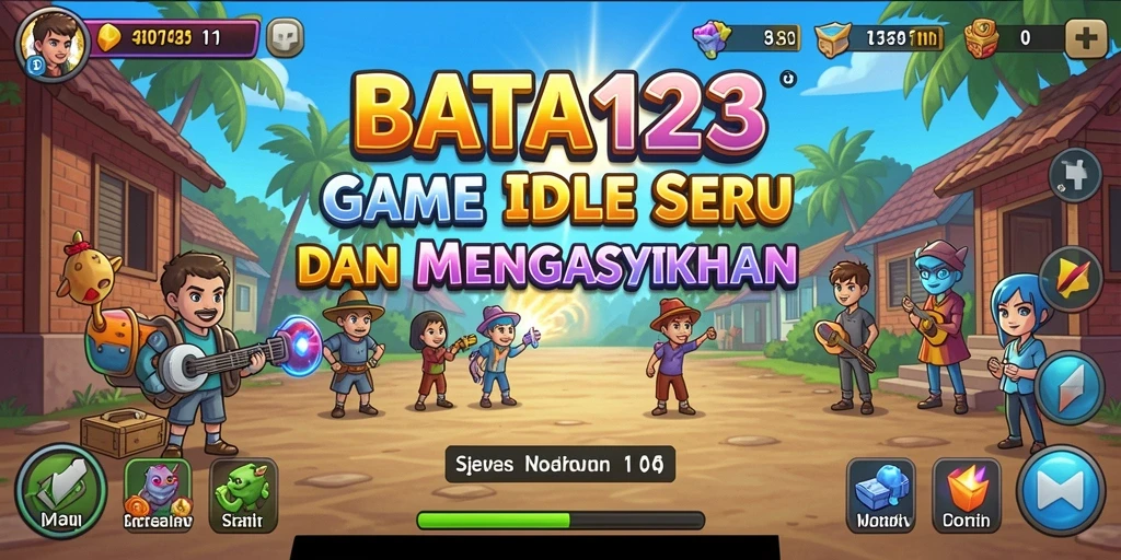 Screenshot gameplay BATA123 yang menggambarkan kemajuan kerajaan.