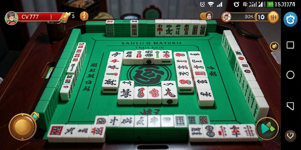 Screenshot gameplay CV777 menampilkan tantangan Mahjong yang seru.