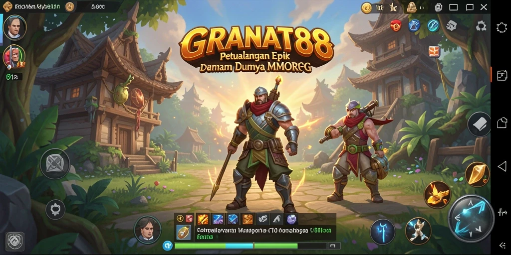 Tampilan epik gameplay di dunia MMORPG GRANAT88.