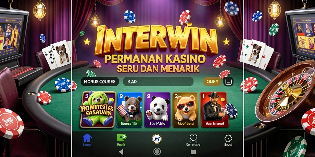 Tampilan gameplay INTERWIN yang mendebarkan dalam dunia Kasino.