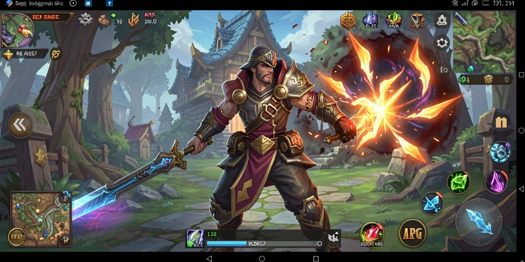 Tampilan gameplay seru dari KO857 dalam dunia ARPG.