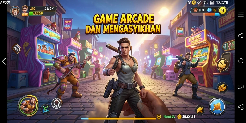 Tangkapan layar MPO2121 menampilkan gameplay yang penuh aksi dan tantangan menegangkan.
