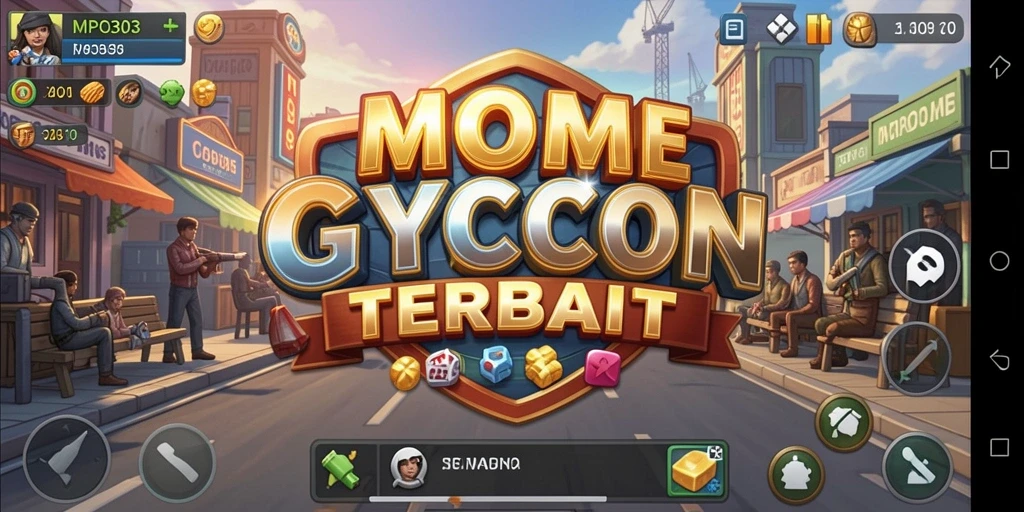 Screenshot MPO303 menampilkan keseruan dalam mengelola bisnis Tycoon.