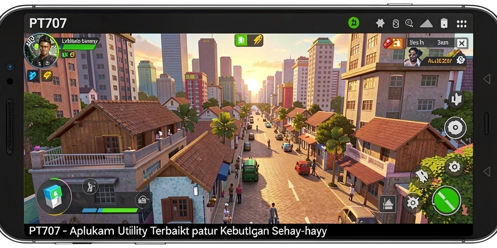 Screenshot utama PT707 menunjukkan tampilan antarmuka yang intuitif dan efisien.