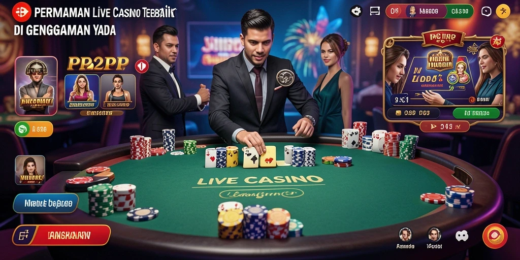 Tampilan gameplay Live Casino yang menarik dan interaktif.