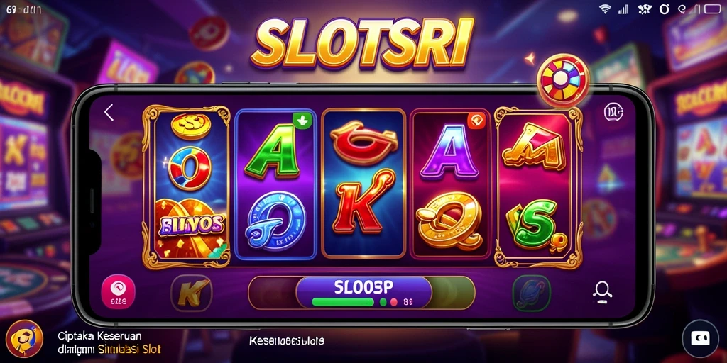 Screenshot SLOTSRI menampilkan gameplay menarik dalam simulasi slot.
