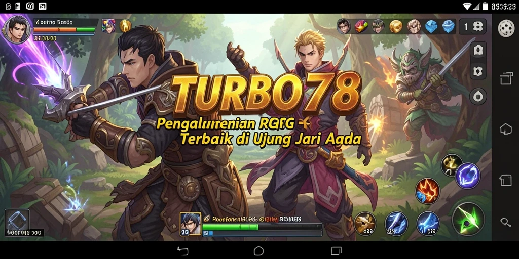 Gameplay seru di dunia RPG TURBO78 yang memukau.