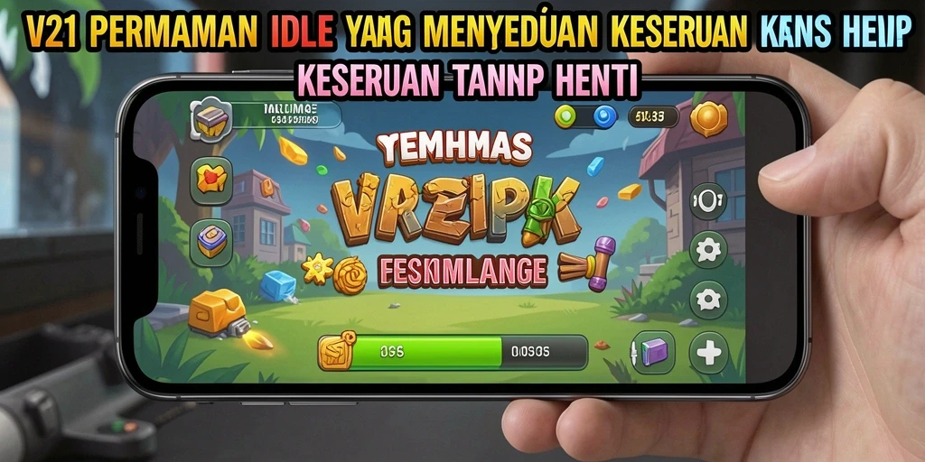Tangkapan layar gameplay V21 menunjukkan keseruan permainan Idle.