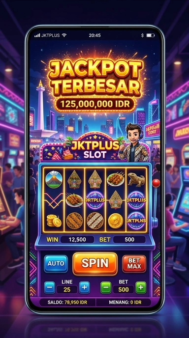 Tangkapan layar aplikasi jktplus dengan tampilan yang menarik.